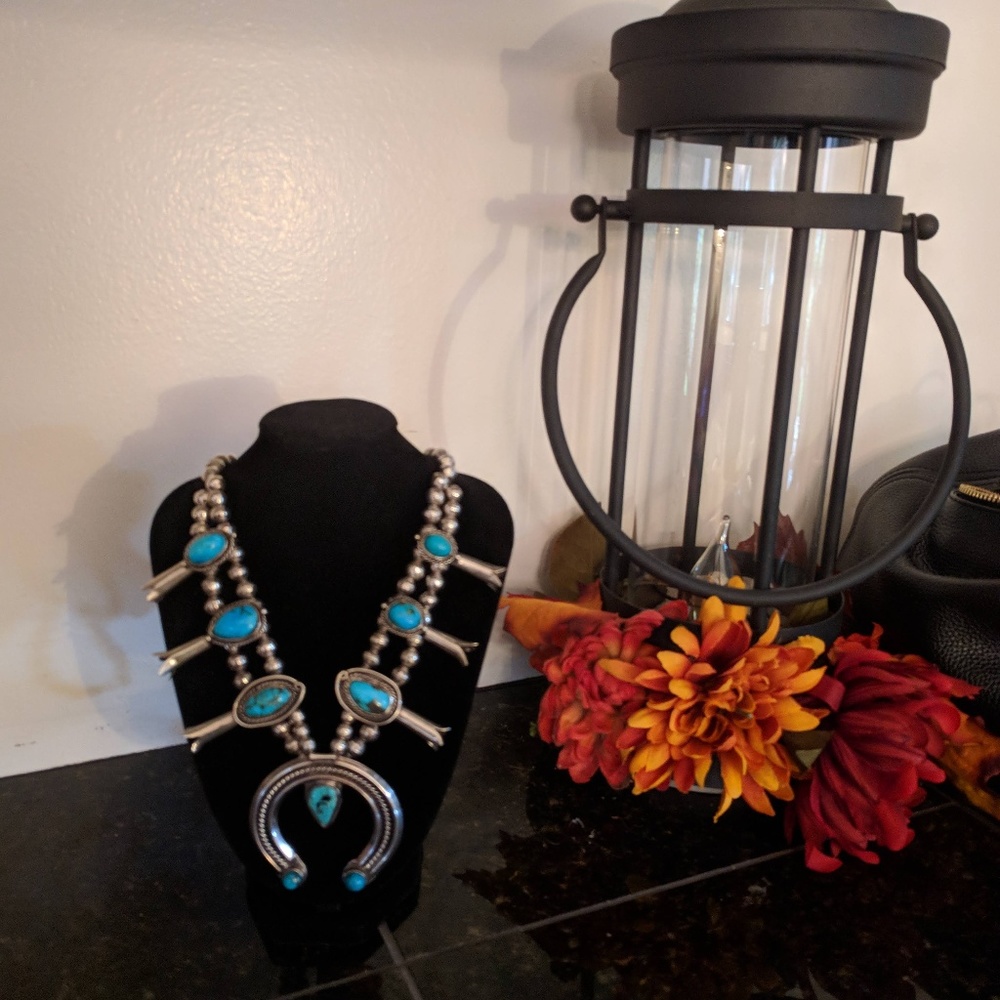 Navajo Vintage Squash Blossom Necklace
